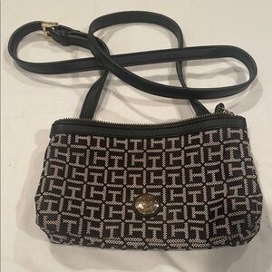 Tommy Hilfiger Black and White  Crossbody Bag